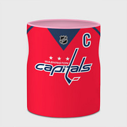 Кружка 3D Washington Capitals: Ovechkin Red, цвет: 3D-белый + розовый — фото 2