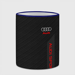 Кружка 3D Audi: Sport Line, цвет: 3D-синий кант — фото 2