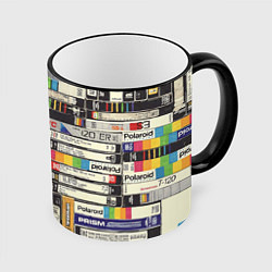 Кружка 3D VHS-кассеты, цвет: 3D-черный кант