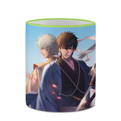 Кружка 3D Gintama, цвет: 3D-светло-зеленый кант — фото 2