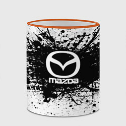Кружка 3D Mazda: Black Spray, цвет: 3D-оранжевый кант — фото 2
