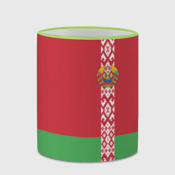 Кружка 3D Беларусь, цвет: 3D-светло-зеленый кант — фото 2