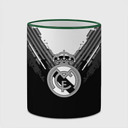 Кружка 3D FC Real Madrid: Black Style, цвет: 3D-зеленый кант — фото 2