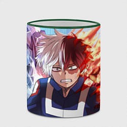 Кружка 3D My Hero Academia напрягся, цвет: 3D-зеленый кант — фото 2