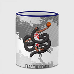 Кружка 3D Fear the Beard, цвет: 3D-синий кант — фото 2