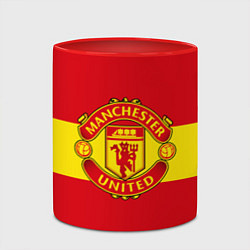 Кружка 3D FC Man United: Red Style, цвет: 3D-белый + красный — фото 2