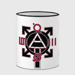 Кружка 3D 30 seconds to Mars emblem, цвет: 3D-черный кант — фото 2