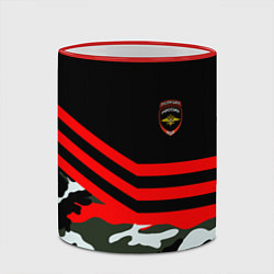 Кружка 3D Полиция: Камуфляж, цвет: 3D-красный кант — фото 2