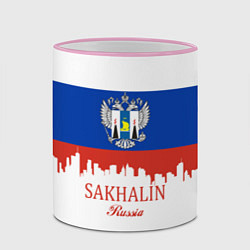 Кружка 3D Sakhalin: Russia, цвет: 3D-розовый кант — фото 2