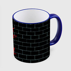 Кружка 3D Pink Floyd: The Wall, цвет: 3D-синий кант