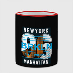 Кружка 3D New York: Manhattan 86, цвет: 3D-красный кант — фото 2