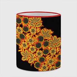 Кружка 3D Славянская роспись, цвет: 3D-красный кант — фото 2