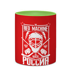 Кружка 3D Red machine is back, цвет: 3D-белый + светло-зеленый — фото 2