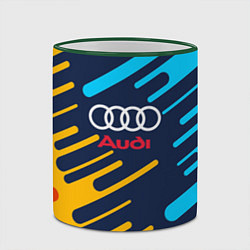Кружка 3D Audi: Colour Sport, цвет: 3D-зеленый кант — фото 2