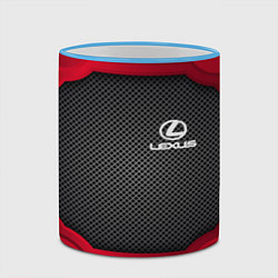 Кружка 3D LEXUS SPORT, цвет: 3D-небесно-голубой кант — фото 2