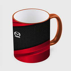 Кружка 3D Mazda: Red Sport, цвет: 3D-оранжевый кант