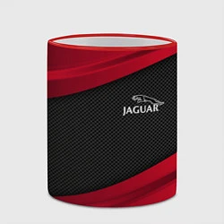 Кружка 3D Jaguar: Red Sport, цвет: 3D-красный кант — фото 2