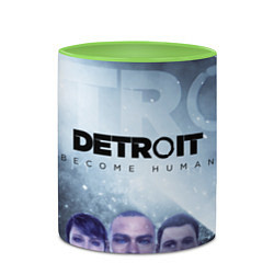 Кружка 3D Detroit: Become Human, цвет: 3D-белый + светло-зеленый — фото 2