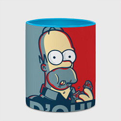 Кружка 3D Homer Simpson DOH!, цвет: 3D-белый + небесно-голубой — фото 2