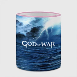 Кружка 3D God of War: Sea ​​rage, цвет: 3D-розовый кант — фото 2