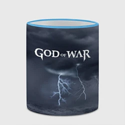 Кружка 3D God of War: Storm, цвет: 3D-небесно-голубой кант — фото 2