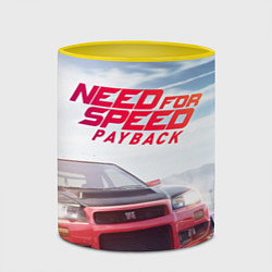 Кружка 3D Need for Speed: Payback, цвет: 3D-белый + желтый — фото 2