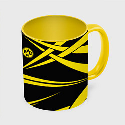 Кружка 3D FC Borussia: BVB Sport, цвет: 3D-белый + желтый