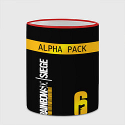 Кружка 3D Rainbow Six Siege: Alpha Pack, цвет: 3D-красный кант — фото 2