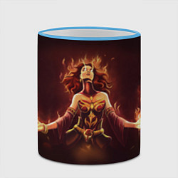 Кружка 3D Lina: Hell Flame, цвет: 3D-небесно-голубой кант — фото 2