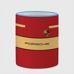 Кружка 3D Porsche Design, цвет: 3D-небесно-голубой кант — фото 2