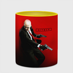 Кружка 3D Hitman: Red Agent, цвет: 3D-белый + желтый — фото 2
