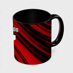 Кружка 3D Ronaldo 7: Red Sport, цвет: 3D-белый + черный