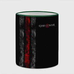 Кружка 3D God of War: Black Style, цвет: 3D-зеленый кант — фото 2