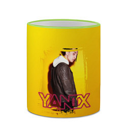 Кружка 3D Yanix: Yellow Mood, цвет: 3D-светло-зеленый кант — фото 2