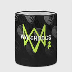 Кружка 3D Watch Dogs 2: Skulls Pattern, цвет: 3D-черный кант — фото 2