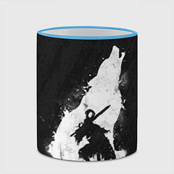 Кружка 3D Dark Souls: Howling Wolf, цвет: 3D-небесно-голубой кант — фото 2