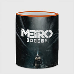 Кружка 3D Metro Exodus, цвет: 3D-оранжевый кант — фото 2