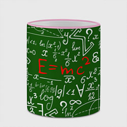 Кружка 3D E=mc2: Green Style, цвет: 3D-розовый кант — фото 2