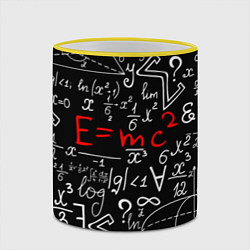 Кружка 3D Формулы физики, цвет: 3D-желтый кант — фото 2