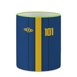 Кружка 3D Fallout: Vault 101, цвет: 3D-светло-зеленый кант — фото 2