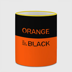 Кружка 3D Orange Is the New Black, цвет: 3D-желтый кант — фото 2