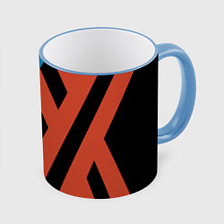 Кружка 3D Darling in the Franxx, цвет: 3D-небесно-голубой кант