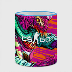 Кружка 3D CS:GO Beast Weapon, цвет: 3D-небесно-голубой кант — фото 2