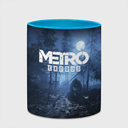 Кружка 3D Metro Exodus: Dark Moon, цвет: 3D-белый + небесно-голубой — фото 2