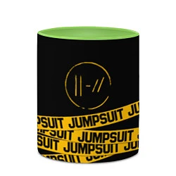 Кружка 3D Twenty One Pilots: Jumpsuit, цвет: 3D-белый + светло-зеленый — фото 2