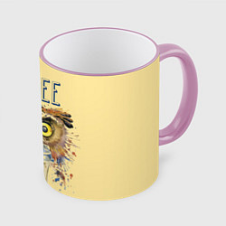 Кружка 3D Owls like coffee, цвет: 3D-розовый кант
