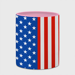 Кружка 3D American Patriot, цвет: 3D-белый + розовый — фото 2
