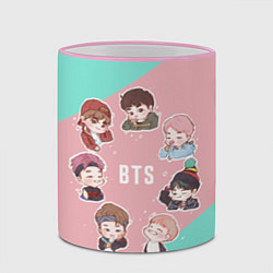 Кружка 3D BTS Boys, цвет: 3D-розовый кант — фото 2