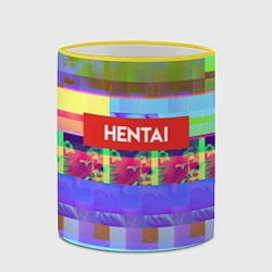 Кружка 3D Hentai TV, цвет: 3D-желтый кант — фото 2