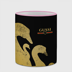Кружка 3D GUSSI: Gold Edition, цвет: 3D-розовый кант — фото 2